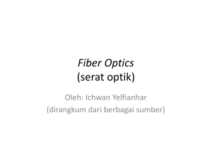 Fiber Optics (serat optik)