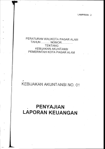 laporan keuangan - BPK Perwakilan Provinsi Sumatera Selatan