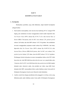 62 BAB VI KESIMPULAN DAN SARAN A. Kesimpulan
