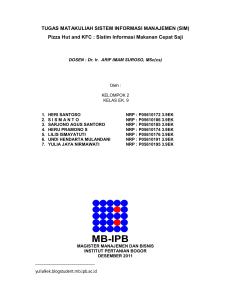 TUGAS MATAKULIAH SISTEM INFORMASI MANAJEMEN (SIM