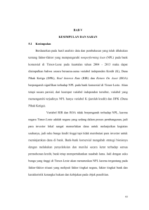 BAB V KESIMPULAN DAN SARAN 5.1 Kesimpulan