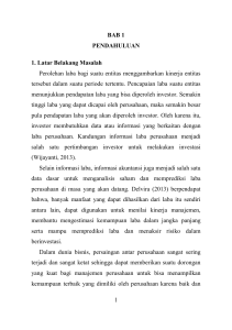 1 BAB 1 PENDAHULUAN 1. Latar Belakang Masalah Perolehan