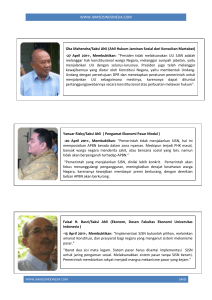 Saksi ahli, fakta - Jaminan Sosial Indonesia