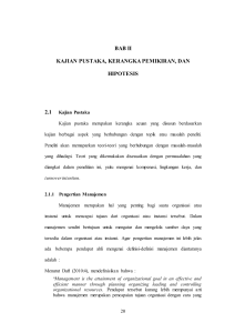 bab ii kajian pustaka, kerangka pemikiran, dan hipotesis