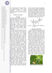 Sitotoksisitas Ekstrak Dan Senyawa Flavonoid