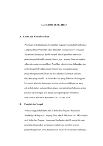 48 III. METODE PENELITIAN A. Lokasi dan Waktu Penelitian