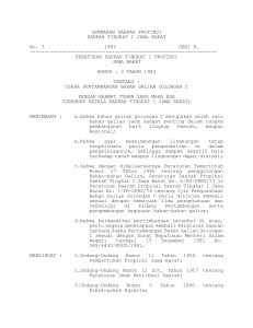 LEMBARAN DAERAH PROPINSI DAERAH TINGKAT I JAWA