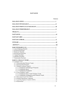 DAFTAR ISI Halaman HALAMAN JUDUL