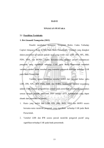 15 BAB II TINJAUAN PUSTAKA 2.1 Penelitian Terdahulu 1. Dwi