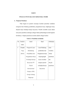 BAB II TINJAUAN PUSTAKA DAN KERANGKA