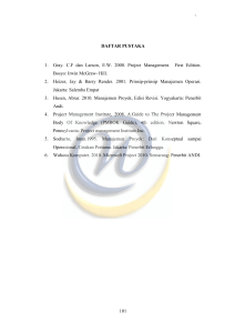 101 101 DAFTAR PUSTAKA 1. Gray. C.F dan Larson, E.W. 2000