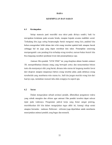 55 BAB 6 KESIMPULAN DAN SARAN 6.1 Kesimpulan Setiap