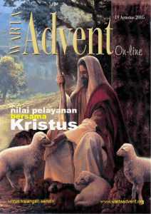 Warta Advent On-line (WAO) 19 Agustus 2005