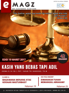 E Magazine 19 Maret 2017 - REC | Reformed Exodus Community