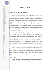 II. TINJAUAN PUSTAKA 2.1 SURFAKTAN DAN