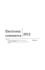 Electronic commerce - Student Journals