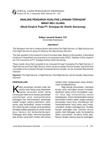 JURNAL SAINS PEMASARAN INDONESIA - E