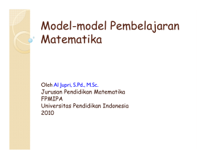 Model-model Pembelajaran Pembelajaran