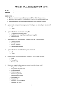 angket analisis kebutuhan siswa