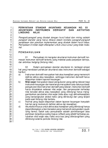 PSAK 55 Akuntansi Instrumen Derivatif dan Aktivitas Lindung Nilai