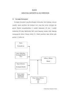 BAB III KERANGKA KONSEPTUAL DAN HIPOTESIS 3.1 Kerangka