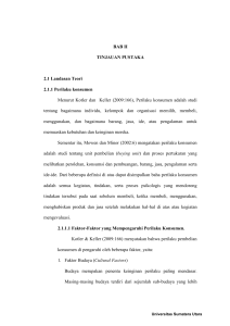 BAB II TINJAUAN PUSTAKA 2.1 Landasan Teori 2.1.1 Perilaku