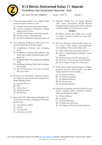 K13 Revisi Antiremed Kelas 11 Sejarah
