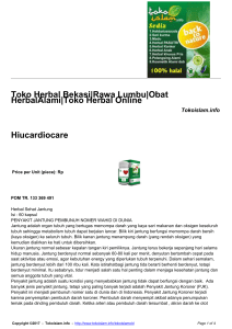 Toko Herbal Bekasi|Rawa Lumbu|Obat Herbal Alami|Toko Herbal