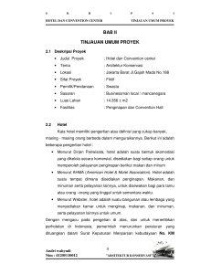 BAB II TINJAUAN UMUM PROYEK