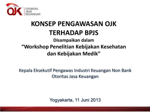 Kepala Eksekutif Pengawas IKNB Jakarta, 20 Maret 2013