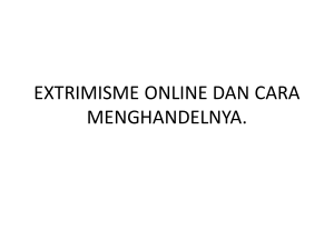 extrimisme online dan cara menghandelnya.