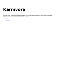 Karnivora - IndoAgroPedia