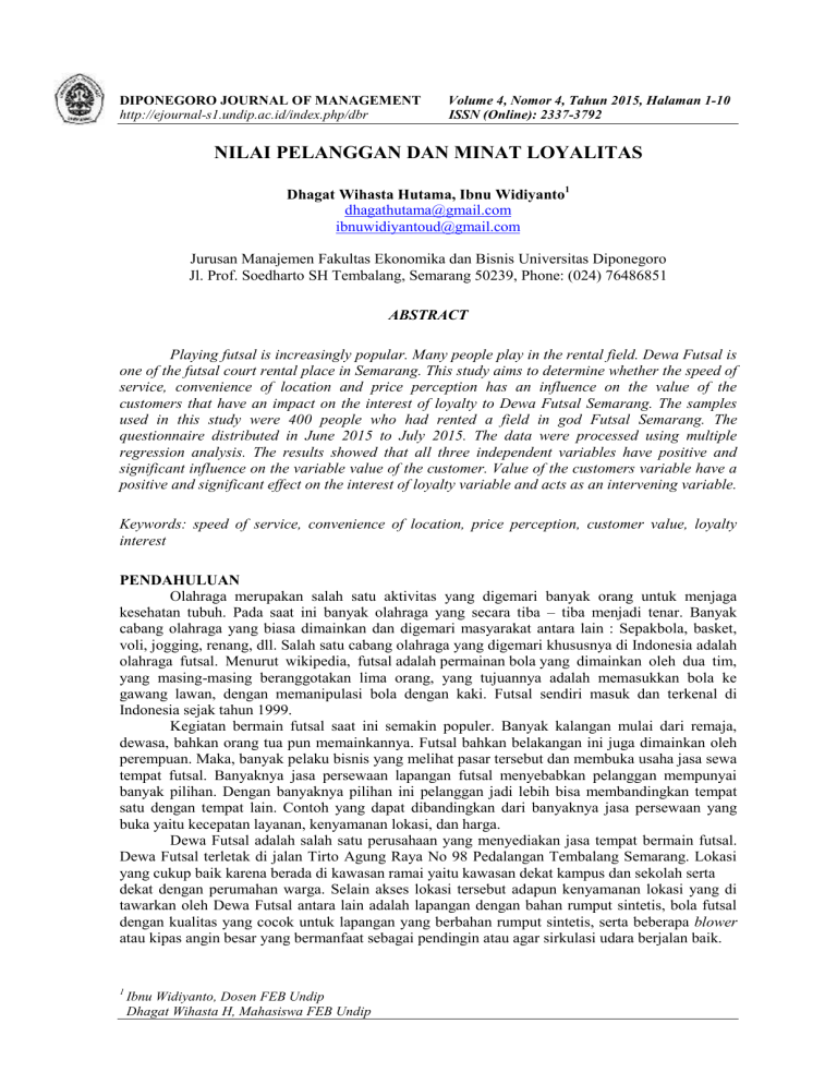 Analisis Faktor-Faktor Yang Mempengaruhi