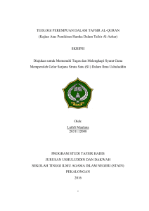 TEOLOGI PEREMPUAN DALAM TAFSIR AL