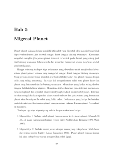 Bab 5 Migrasi Planet