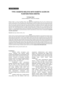 type 2 diabetes mellitus with diabetic ulcers on