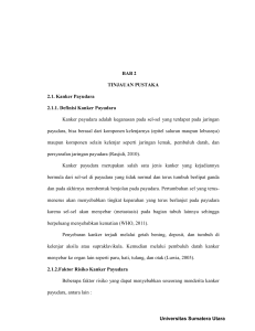 BAB 2 TINJAUAN PUSTAKA 2.1. Kanker Payudara 2.1.1. Definisi