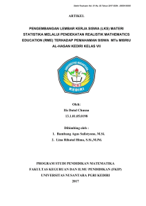 artikel pengembangan lembar kerja siswa (lks)