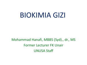 BIOKIMIA GIZI