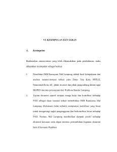 VI. KESIMPULAN DAN SARAN A. Kesimpulan Berdasarkan uraian