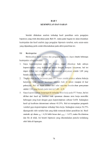 78 BAB V KESIMPULAN DAN SARAN Setelah dilakukan analisis