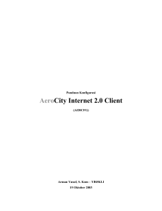 AeroCity Internet 2.0 Client