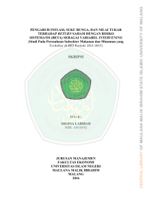 Return Saham - Etheses of Maulana Malik Ibrahim State Islamic