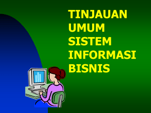 tinjauan umum sistem informasi bisnis
