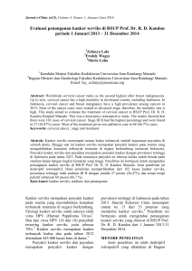 Evaluasi penanganan kanker serviks di RSUP Prof