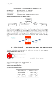 Ano/ppl/2012 RINGKASAN MATERI TEGANGAN DAN TAHANAN