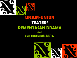 unsur-unsur teater/ pementasan drama