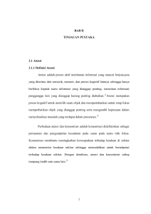 7 BAB II TINJAUAN PUSTAKA 2.1 Atensi 2.1.1