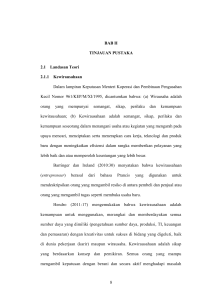 8 BAB II TINJAUAN PUSTAKA 2.1 Landasan Teori 2.1.1