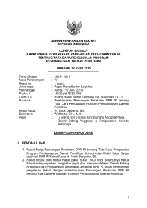 1 dewan perwakilan rakyat republik indonesia laporan